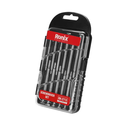 [RH-2713] Set di Cacciaviti di Precisione con Manico in Acciaio (12Pcs)