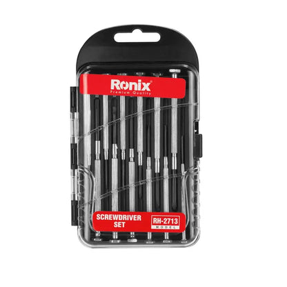 [RH-2713] Set di Cacciaviti di Precisione con Manico in Acciaio (12Pcs)