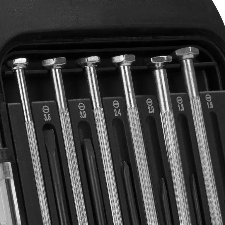 [RH-2713] Set di Cacciaviti di Precisione con Manico in Acciaio (12Pcs)