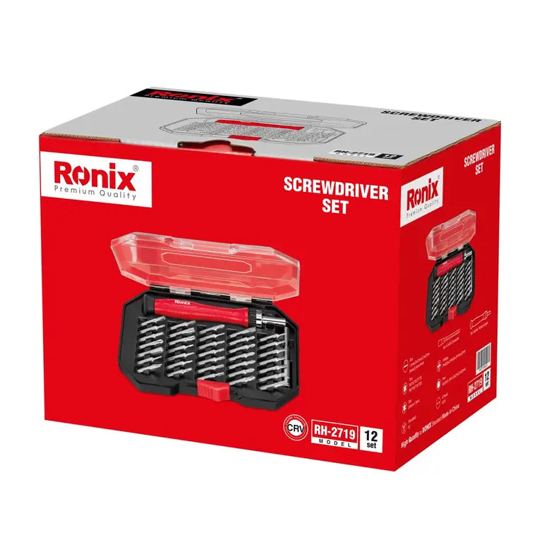 [RH-2719] Set di Punte per Cacciavite Cricchetto di Precisione (37Pcs)