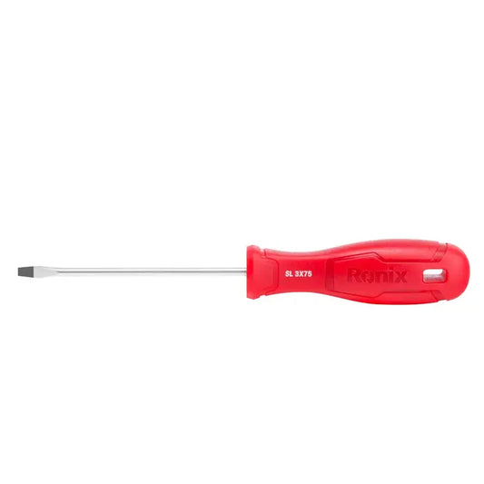 [RH-2734] Cacciavite a Fessura con Manico in Plastica 3x75mm-1color