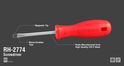 [RH-2774] Cacciavite con Manico in Plastica 6x125mm