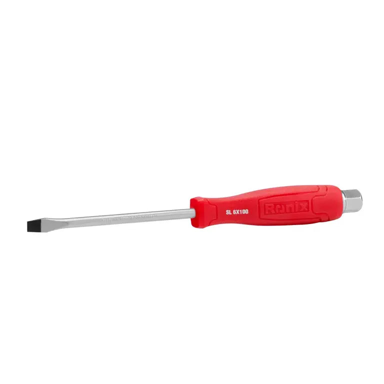 [RH-2941] Cacciavite a Taglio con Manico in Plastica 6x100mm