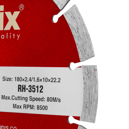 [RH-3512] Disco da Taglio per Granito 180mm serie Silverline