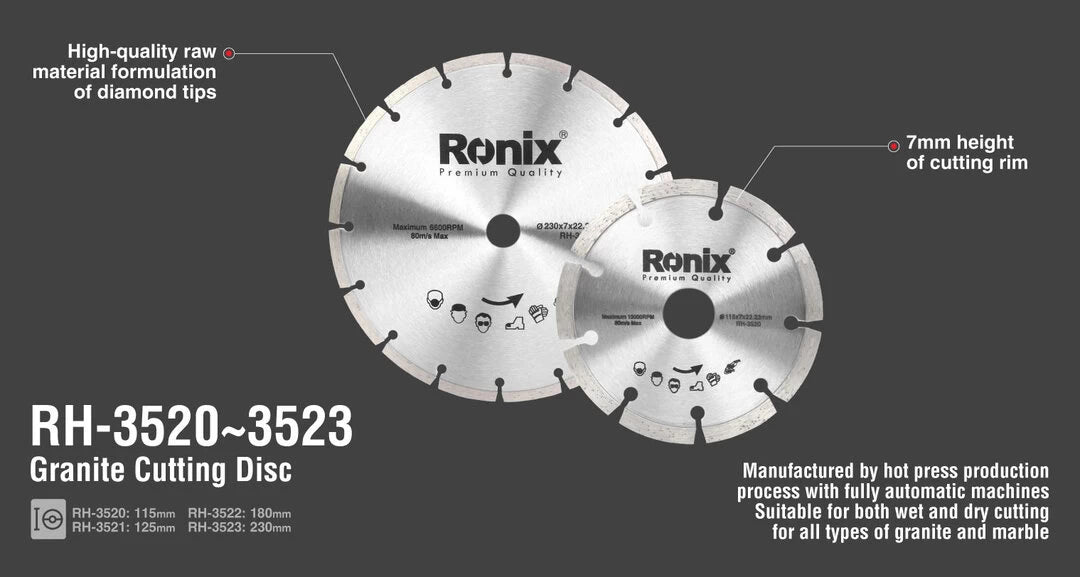 [RH-3522] Disco per il taglio del granito 180x22.2x7 mm