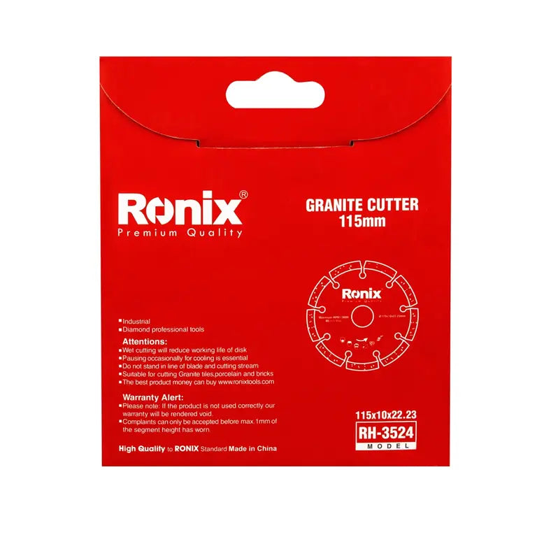[RH-3524] Disco da Taglio per Granito 115x22.2x10 mm