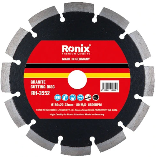 [RH-3552] Disco da Taglio per Granito 180 mm - Segmento 11 - Tedesco