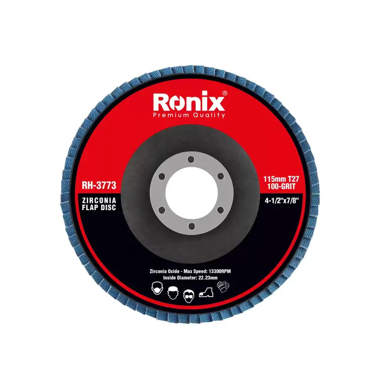 [RH-3773] Disco abrasivo a flap in zirconio 115mm-100grit