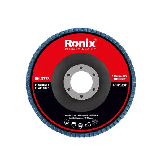 [RH-3773] Disco abrasivo a flap in zirconio 115mm-100grit