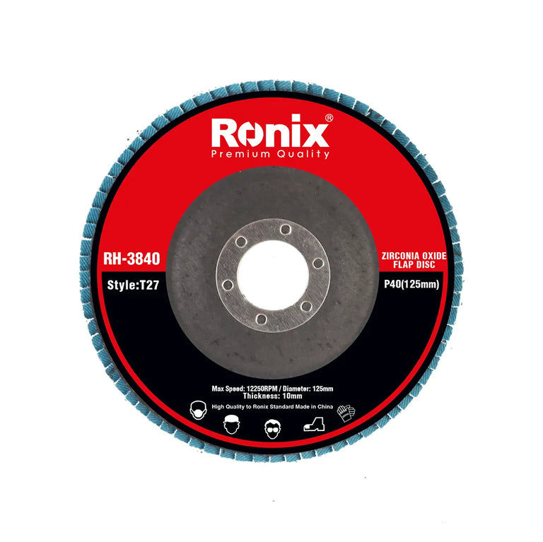[RH-3840] DISCO FLAP IN OSSIDO DI ZIRCONIO P40 125mm