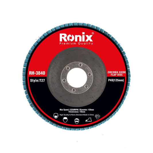 [RH-3840] DISCO FLAP IN OSSIDO DI ZIRCONIO P40 125mm