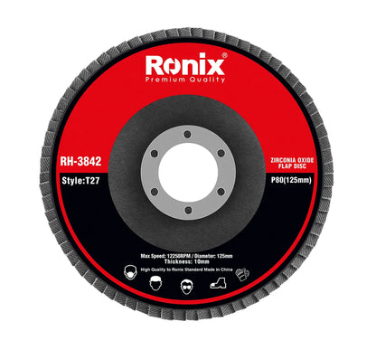 [RH-3842] DISCO FLAP IN OSSIDO DI ZIRCONIO P80 125mm