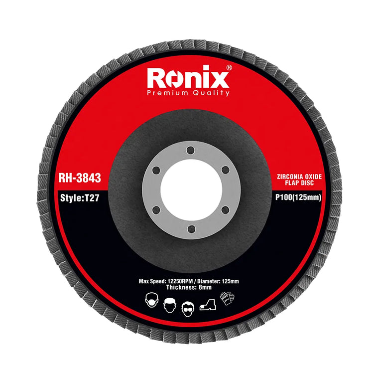 [RH-3843] DISCO FLAP IN OSSIDO DI ZIRCONIO P100 125mm