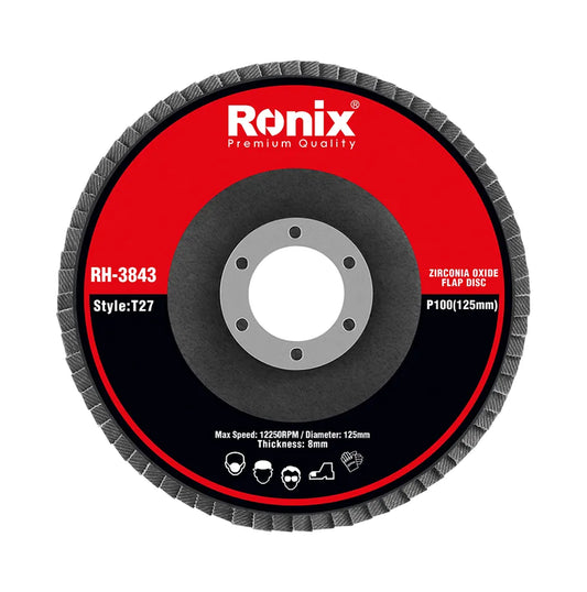 [RH-3843] DISCO FLAP IN OSSIDO DI ZIRCONIO P100 125mm
