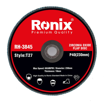 [RH-3845] DISCO FLAP IN OSSIDO DI ZIRCONIO P40 230mm