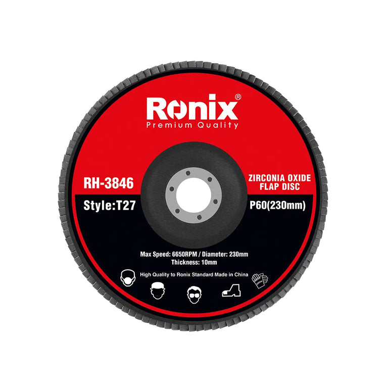 [RH-3846] DISCO FLAP IN OSSIDO DI ZIRCONIO P60 230mm