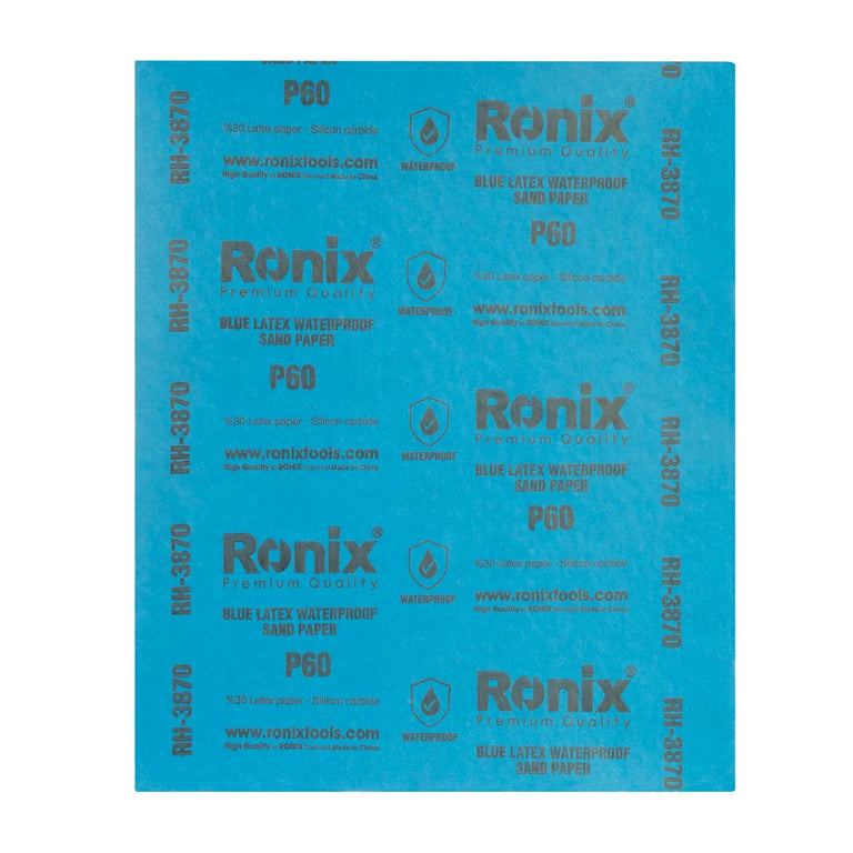 [RH-3870] Carta abrasiva impermeabile blu in lattice P60