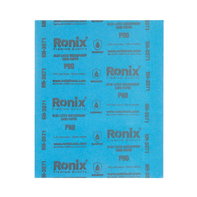 [RH-3871] Carta abrasiva impermeabile in lattice blu P80