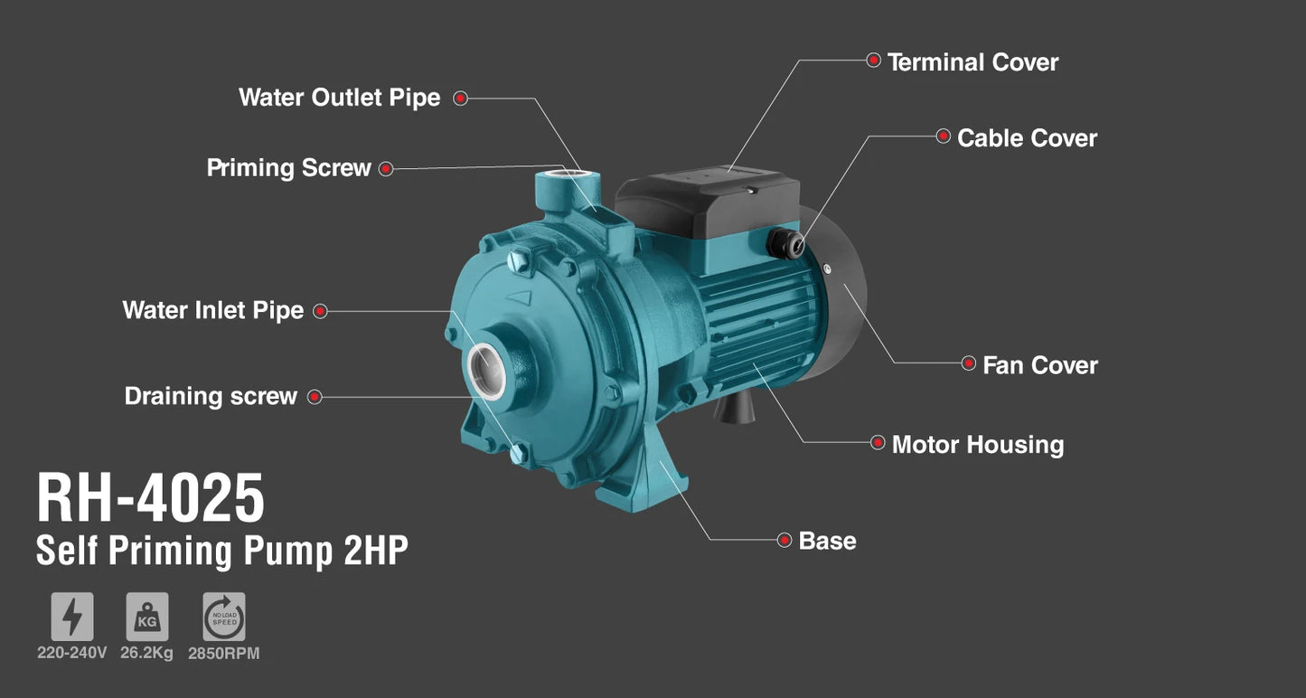 [RH-4025] Pompa Autoadescante 2HP