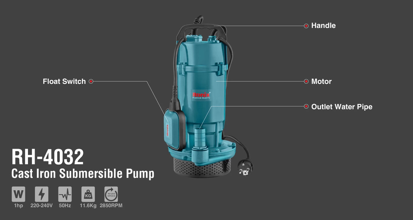 [RH-4032] Pompa Sommersa in ghisa 1 HP