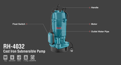 [RH-4032] Pompa Sommersa in ghisa 1 HP