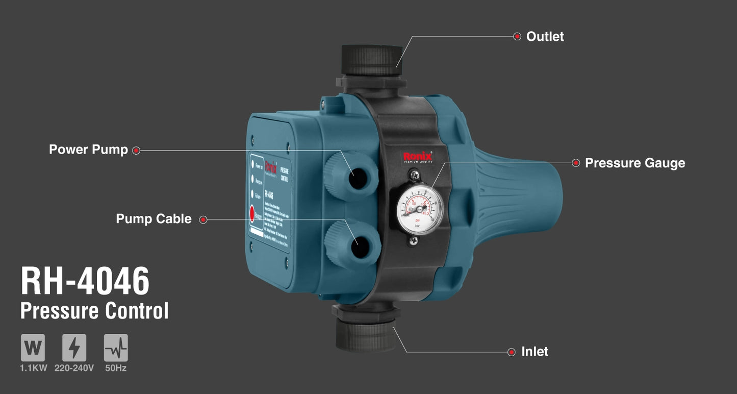 [RH-4046] (147mmx175mmx185mm)Controllo della Pressione