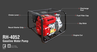 [RH-4052] Pompa dell'Acqua a Benzina 3inch-7HP