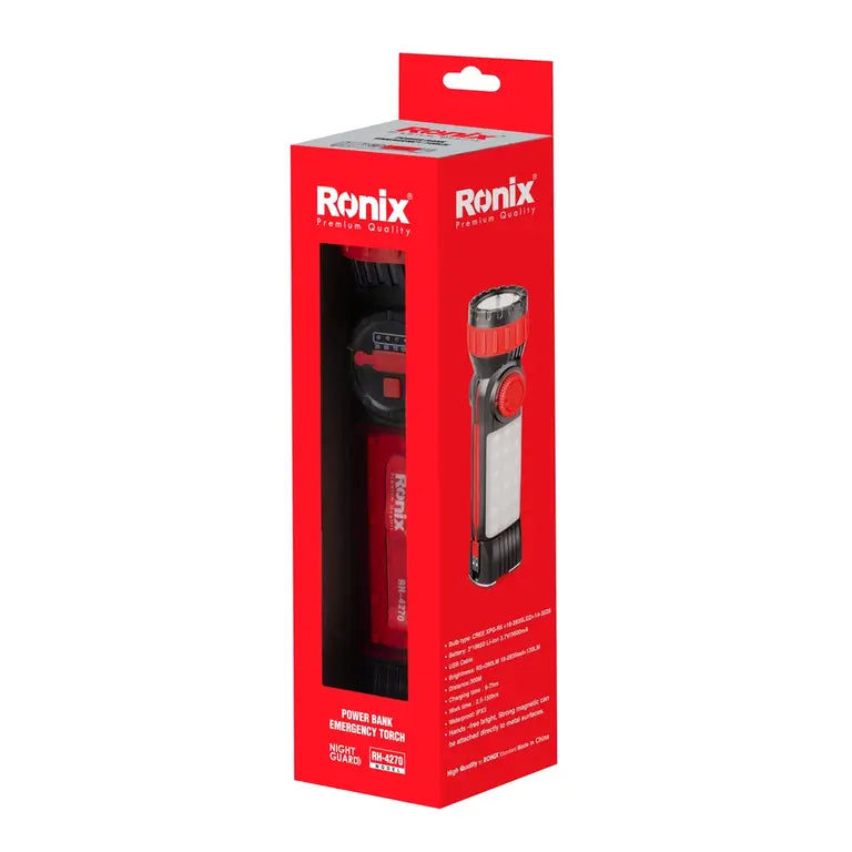 [RH-4270] Torcia d'emergenza power bank 280LM - modello Night Guard