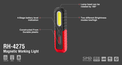 [RH-4275] Magnetic Working light 350LM - Modish model