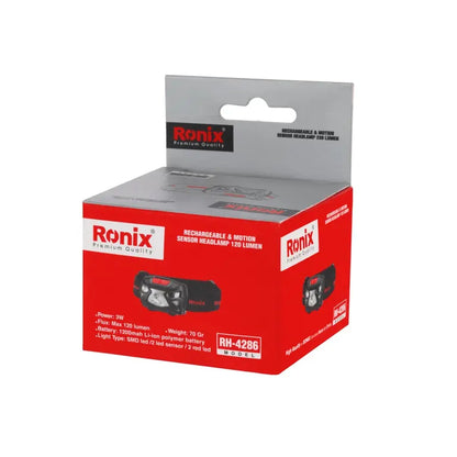 [RH-4286] 3w Ricaricabile & lampada frontale con sensore di movimento 120LM