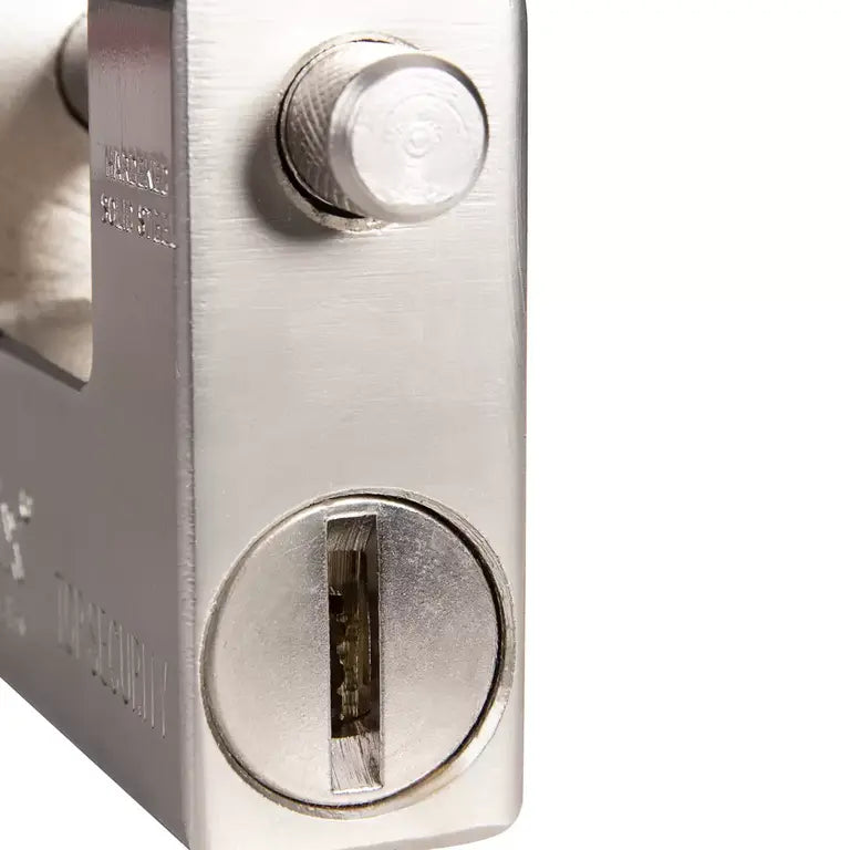[RH-4290] Lucchetto Rettangolare con Chiave in Ottone-84mm