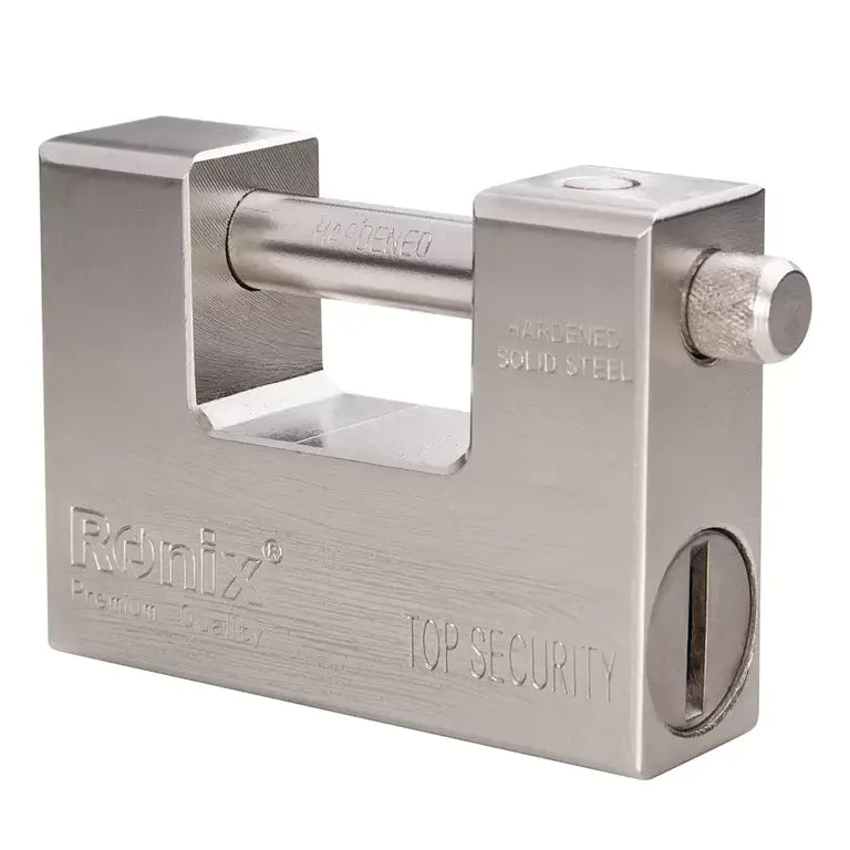 [RH-4292] Lucchetto Rettangolare con Chiave in Ottone-94mm
