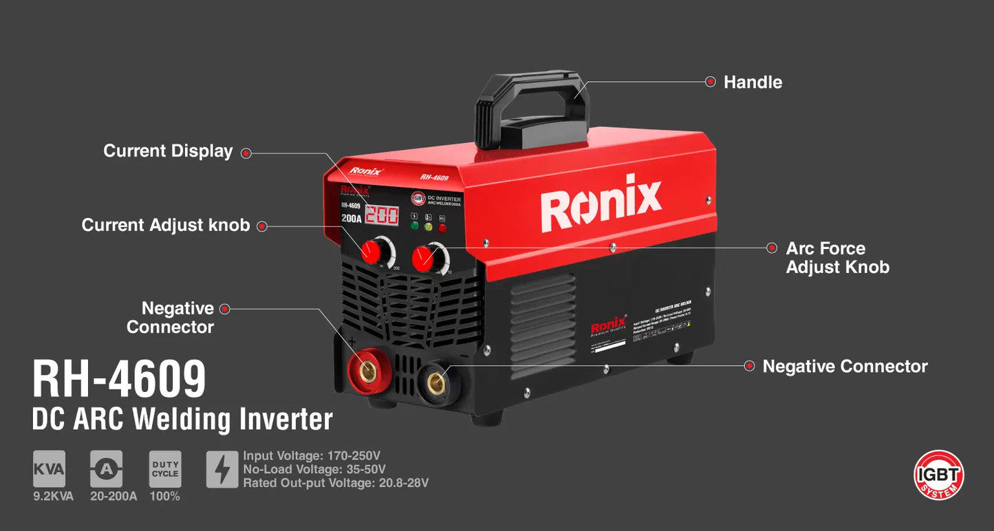 [RH-4609] Inverter per Saldatura ad Arco DC 200A