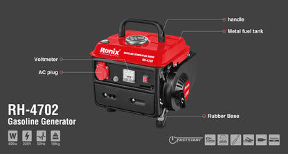 [RH-4702] Generatore a Benzina 0.8Kw-4L