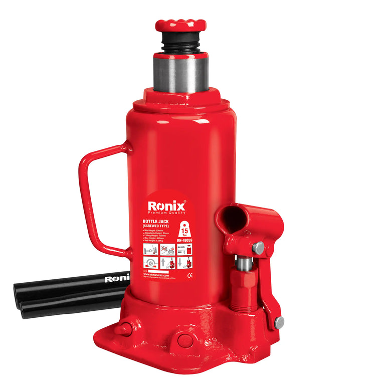 [RH-4905S] Jack a bottiglia tipo avvitato 15 tonnellate