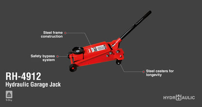 [RH-4912] Cric Idraulico da Garage 3 Ton