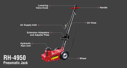 [RH-4950] Jack Pneumatico 35 Ton