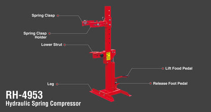 [RH-4953] Compressore a Molla Idraulico 1 Ton