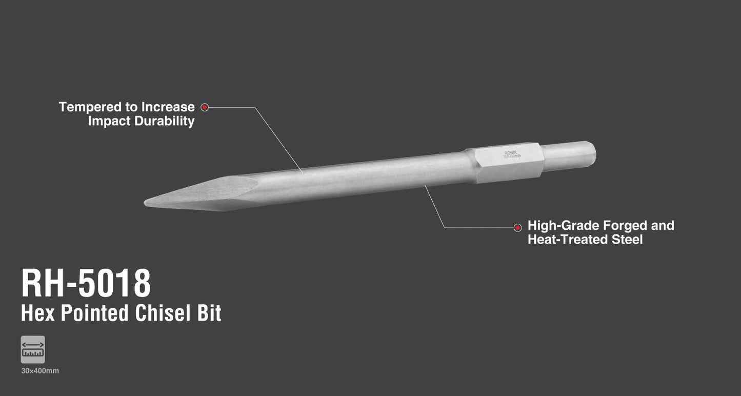 [RH-5018] Bit a scalpello a punta esagonale 30x400