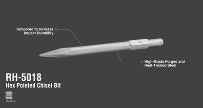 [RH-5018] Bit a scalpello a punta esagonale 30x400