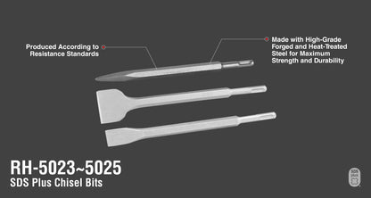 [RH-5025] Bit scalpello SDS-Plus 14x250x50 mm