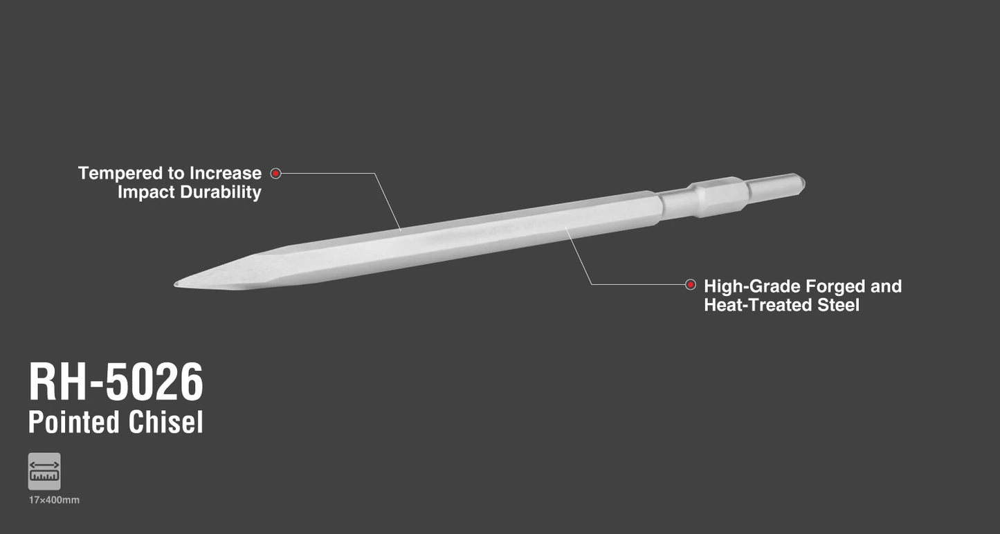 [RH-5026] Cuneo a punta esagonale 17x400mm