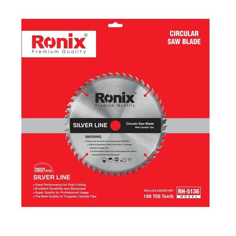[RH-5136] Lama per Sega Circolare-350x108T-MDF-Serie Silverline