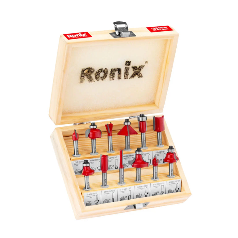 [RH-5341] Set di punte per router (12PCS)