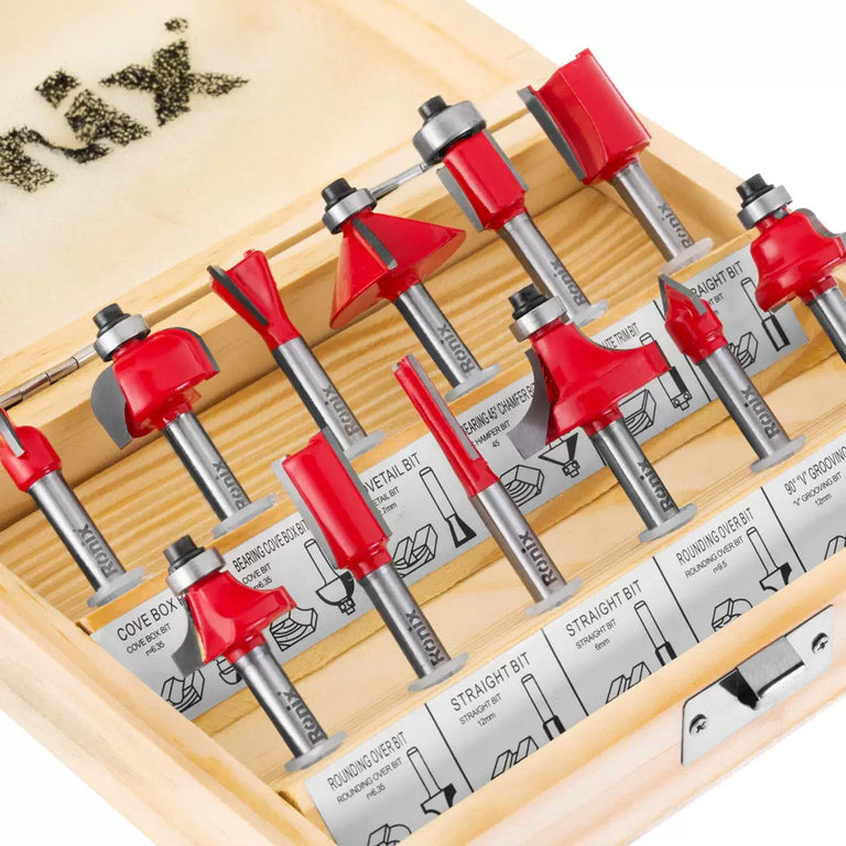 [RH-5341] Set di punte per router (12PCS)