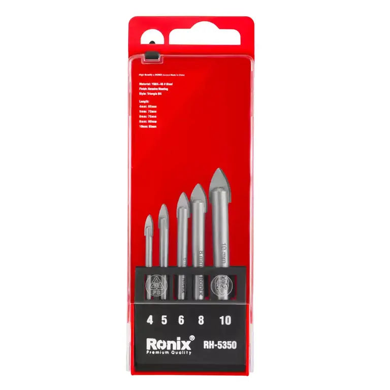 [RH-5350] Set di punte per vetro e piastrelle 5pcs