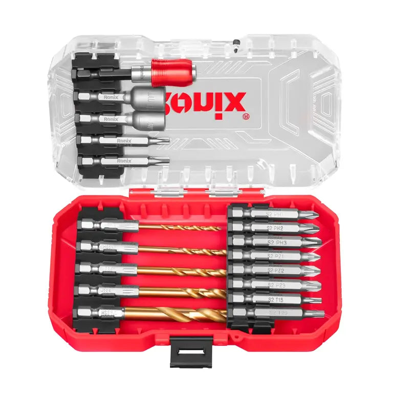 [RH-5453] Set di utensili a bussola e punte da 18 pezzi