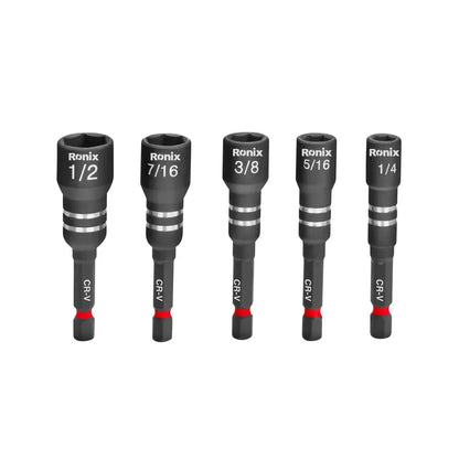 [RH-5457] Set di 5 pezzi di socket con attacco esagonale