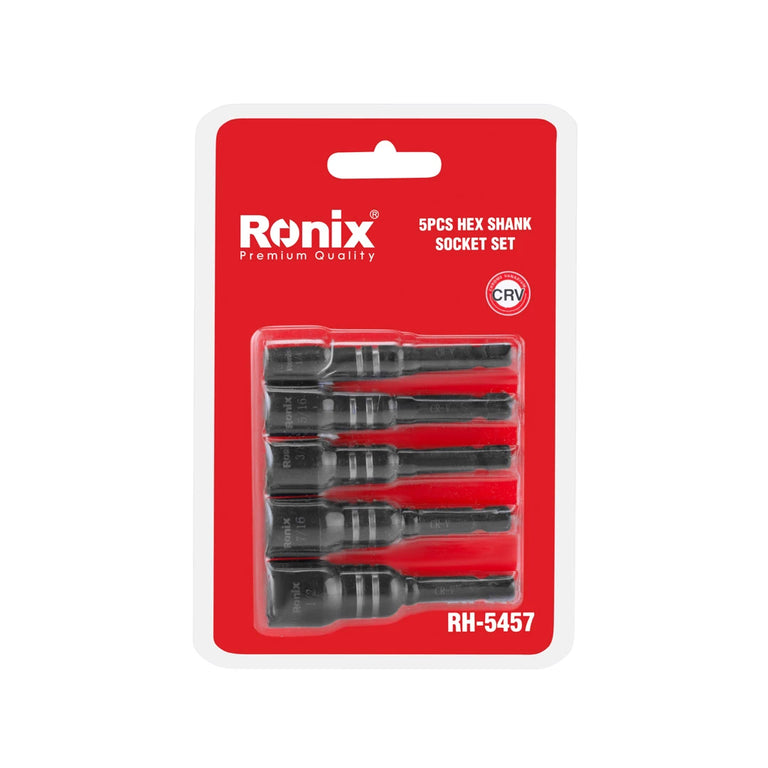 [RH-5457] Set di 5 pezzi di socket con attacco esagonale