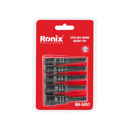 [RH-5457] Set di 5 pezzi di socket con attacco esagonale